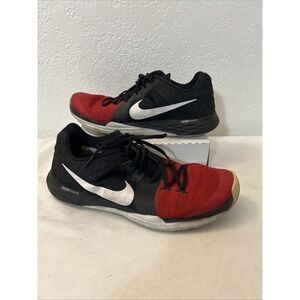 Nike Mens Dual Fusion Training Size 10 Low Top 832219-002 Black Red White 2015